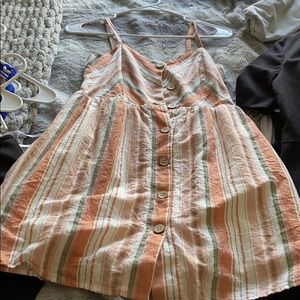 Front button day dress